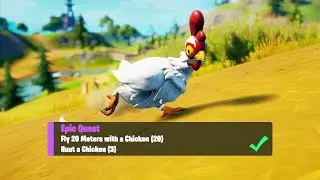 Fortnite - Epic Quest - Fly 20 Meters With A Chicken (Season 6 Chapter 2)