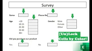 003. (Un)LOCK / PROTECT EXCEL Sheets by COLOR!