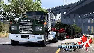 American Truck Simulator Promods Canada Chassis Forklift Cargo Truck Mack #ats #gameplay
