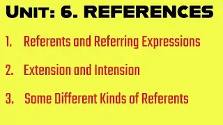 REFERENCES in SEMANTICS