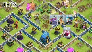 TH12 COMBO RAM RIDER, COOKIE, ICE WIZARD - COC Indonesia