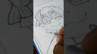 😳 zenitsu cute drawing✨ (part-2)#drawingtutorial #youtybeshorts #shortsviral