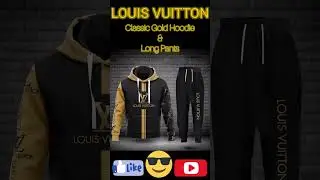 🔖LOUIS VUITTON Classic Gold Hoodie Long Pants⭐️🌐🧿💲♾️🌗💫🌟✨⌛ #thestarsofficials #fashion #beauty #style