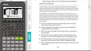 fx-9750GIII: Spreadsheets, Formulas and Exponential Growth