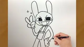 How To Draw Jax Easy Step By Step Tutorial | Amazing Digital Circus