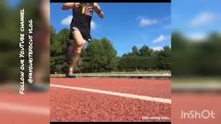 Shock absorbing running shoe