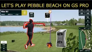 Let's play Pebble beach on GS PRO using the GC QUAD #golf