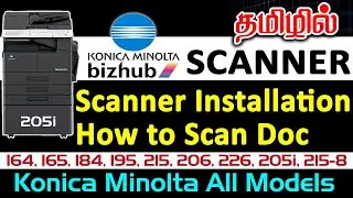 scanner installation and how to scan documents | Konika Minolta |