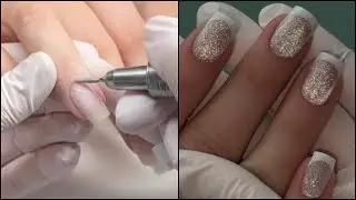Hard Gel On Natural Nails For Beginners | Cateye Nail Art Trend | Hard Gel Nails Tutorial