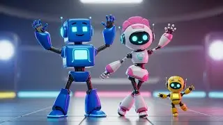 Robot Family Dance! | Fun Kids Songs Compilation and More!