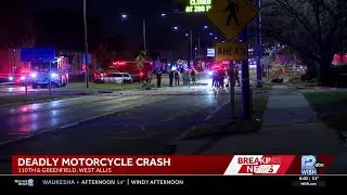 Police respond to deadly motorcycle crash in West Allis