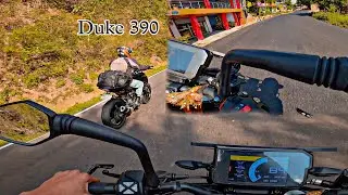 Duke 390 vs duke 390  bs6 aggressive ride || lean game||