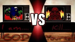 Red vs Sonic.exe (godzilla nes vs sonic.exe) fan made death battle Halloween trailer
