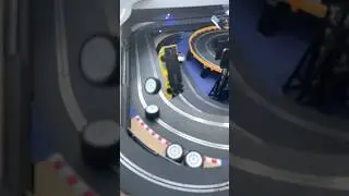Crazy high speed car high speed corner crash #scalextric #slotcar #scx #carrera #arcpro