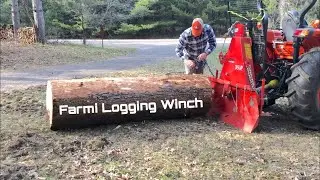 #121 Farmi Forestry Winch Helping with Cordwood House Build