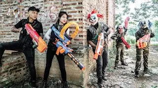 Фильмы LTT: Капитан Сильвер Флэш сражается с оружием Nerf и спасает дерзкого босса преступной гру...