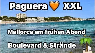 Paguera 🧡 Mallorca XXL 🇪🇸 abends 🌅 Boulevard & Palmira Playa 🌴 Tora 🏖️ Rundgang 34 &deg; ☀️ S&uuml;dwesten 🧡