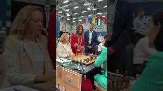First ceremonial move of Round 7 of the FIDE Grand Swiss