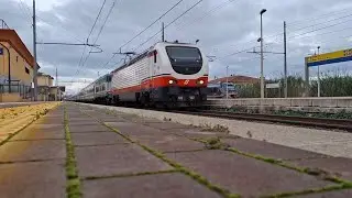 Invio demolendo E656.448 con UIC-Z, Eurofima e ALn668 in transito a Campiglia Marittima