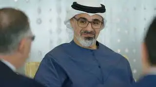 Sheikh Khaled bin Mohammed bin Zayed meets with a number of heads of global energy companies
