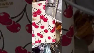 COACH CHERRY PRINT KITT CROSSBODY BAG IN CHALK AT TJ MAXX 🍒 🍒🍒 #coachbags #cherryberry #tjmaxx