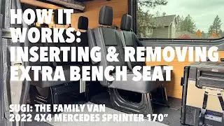 Inserting and Removing Extra Bench Seat in Mercedes Sprinter Van