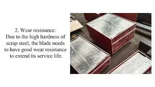 Characteristics of scrap steel shear blades@Goodklife#Production sites#Slitting machine