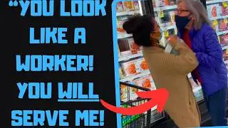 r/IDontWorkHereLady - Creepy Karen STALKS ME in a Store! Convinced I'm a WORKER!