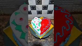 heart shape Strawberry cake #shortsfeed #ytshorts #strawberrycake #trending #cakerecipe