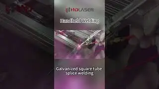HandheldWelding-Galvanized square tube splice welding#handheldwelding elding #galvanized #welding