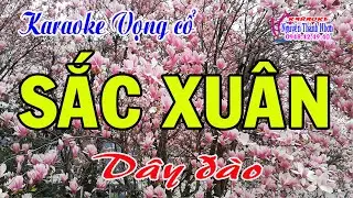 Karaoke vọng cổ SẮC XUÂN - DÂY ĐÀO [ Thơ: Hà Ánh - Lời vc: Ngọc Phúc]