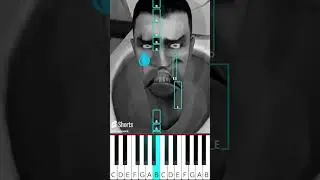 Skibidi Toilet 😁😢😡 Different Moods (@musicoscinicos) - Octave Piano Tutorial