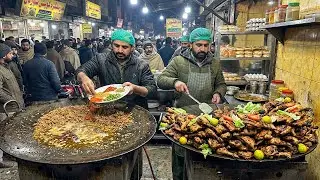 INSANE TAWA CHICKEN & KEEMA FRY | BEST STREET FOOD OF LAHORE | ULTIMATE STREET FOOD COMPILATION