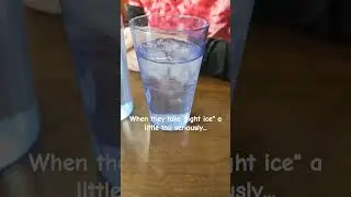 can I get a few more cubes at least 😅🤣 #funny #lighhearted #noice #restaurant #funnyrestaurant