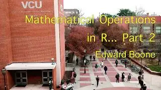 Mathematical Operations In R... Part 2
