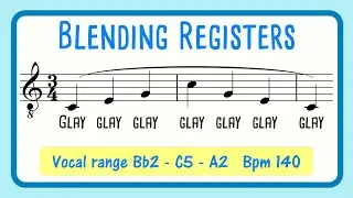 Blending Registers Vocal Exercise | Glay Glay Arpeggio | MALE