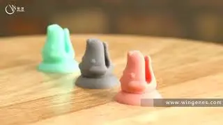 Wingenes silicone dog head hone holder