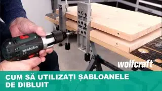 Sabloane pentru găuri de dibluri perfect aliniate, fără măsurare și marcare | wolfcraft