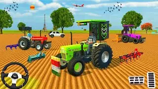 🛑SWARAJ 🚜// NEW HOLLAND 🚜// KUBUTA TRECTUR 🚖// THAR ROX 🥭 FARMING 3D GAME PLAY #trending #viralvideo