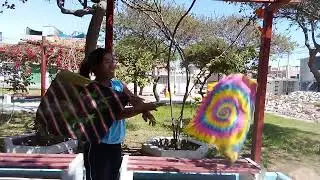 Swing flag - tricks of juggling by Saeitzun from Peru