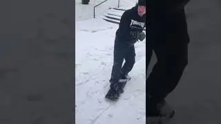 One of the hardest tricks in all of snowskating 🌪