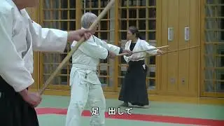 合気道　岡部智美師範「基本の杖」2024年秋田県合気道連盟寒稽古会　Aikido Tomomi Okabe 