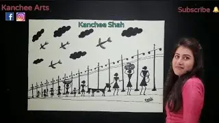 Warli Painting / Travelling / Indian Art / Tribal Art / Beginners / Pen Work - Step by Step
