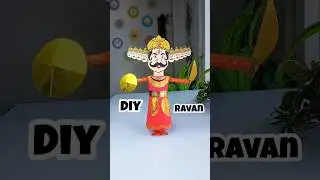 Ravan Banana itna easy ?? #dussehra #diy #ravan #craft