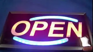 Open sign video