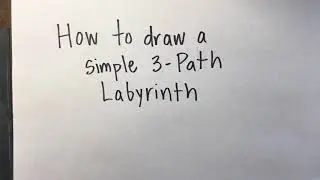 How to draw a simple labyrinth