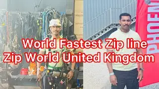 World Fastest Zip Line #zipline #zipworld #wales #unitedkingdom #youtube #viral #sahome 