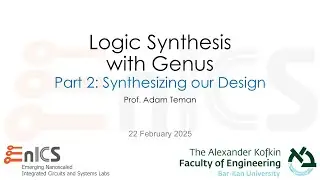 RTL2GDS Demo Part 2.2: Synthesis with Genus