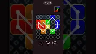 Links Puzzle -  ( Relaxing mode, Level 107 ) Relaxing and addictive puzzle game