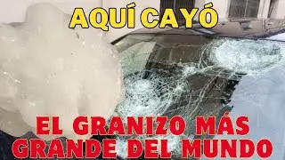 Aqu&iacute; cay&oacute; el granizo m&aacute;s grande del mundo!  #viral #granizo #tiktok #youtube
